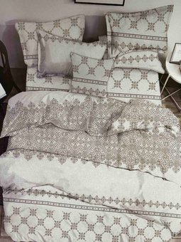 Комплект постельного белья семейный на резинке Бязь Голд Ananasko 149322 115 г/м² 149322(s) фото | ANANASKO