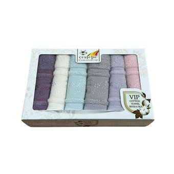 Кухонные полотенца махровые хлопковые 50х70 см Cestepe RM184 (6 шт.)  RM184 фото | ANANASKO