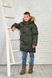 Зимняя камуфляжная куртка на мальчика 146 1076 (Хаки камуфляж) (146) фото 5 | ANANASKO