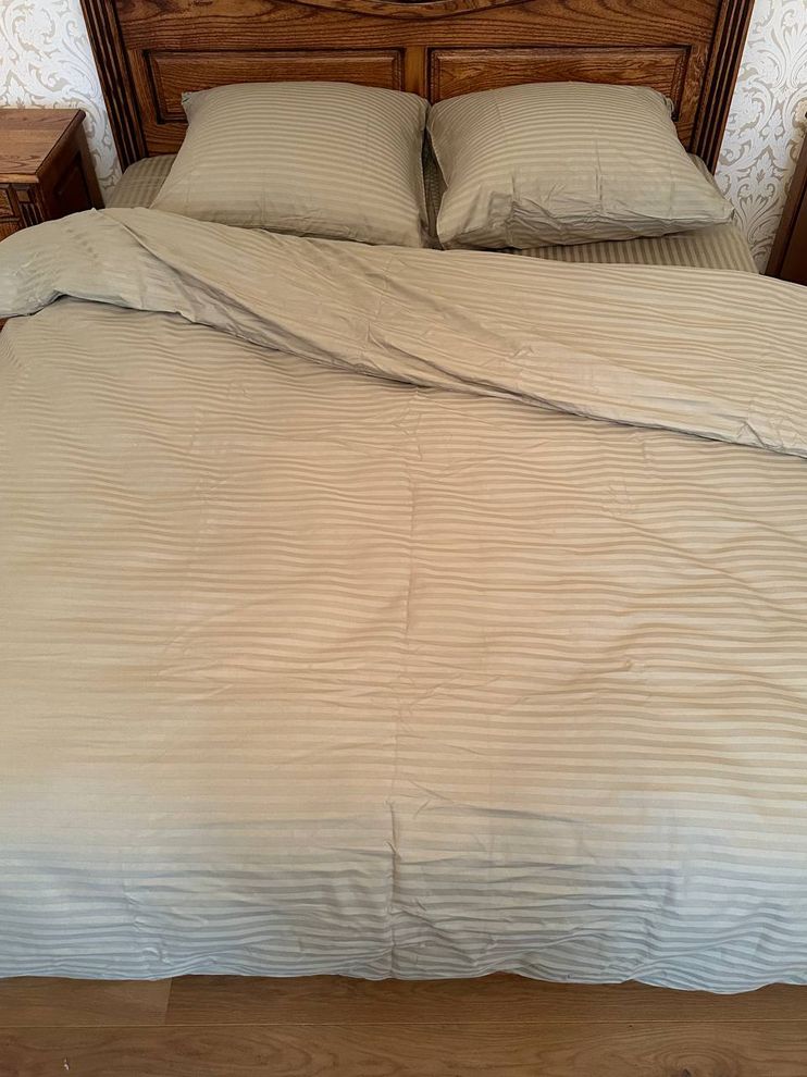 Комплект постельного белья двуспальный Страйп сатин Ananasko 540518  540518(2,0) фото | ANANASKO
