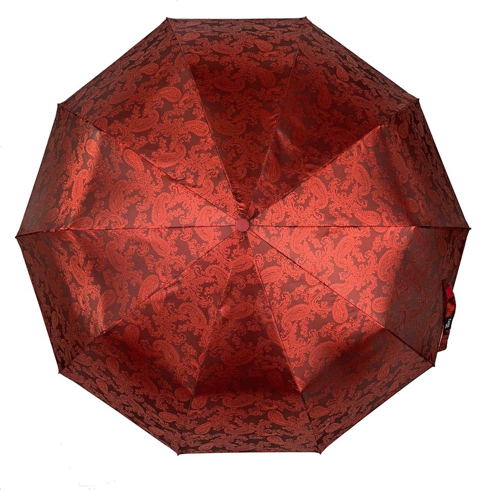 Женский зонт-полуавтомат с жаккардовым куполом "хамелеон" от Flagman, бордовый, 513-2  513-2 фото | ANANASKO