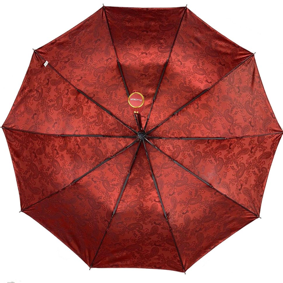Женский зонт-полуавтомат с жаккардовым куполом "хамелеон" от Flagman, бордовый, 513-2  513-2 фото | ANANASKO