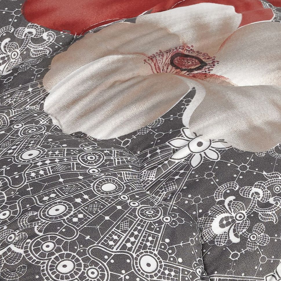 Одеяло из холлофайбера двуспальное 180х210 осень/зима/весна Ananasko KL149 350 г/м² KL149(2,0) фото | ANANASKO