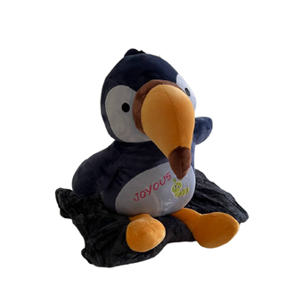 Дитячий плед 150х120 см з іграшкою Папуга синій Ananasko P299 за 570 грн