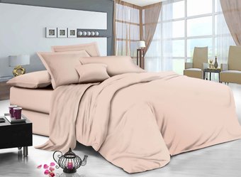 Комплект постельного белья двуспальный евро на резинке Бязь Голд Ananasko 141024 140 ниток/см² 141024(e) фото | ANANASKO