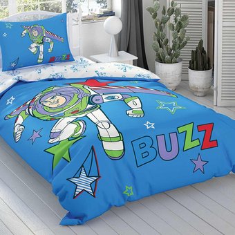 Детское постельное белье полуторное Ранфорс Disney Toy Story Buzz TAC T40081  T40081 фото | ANANASKO