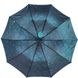 Женский зонт-полуавтомат с жаккардовым куполом "хамелеон" от Flagman, бирюзовый, 513-3 513-3 фото 4 | ANANASKO