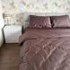 Комплект постельного белья полуторный Сатин коричневый Ananasko 19128 19128(1,5) фото 2 | ANANASKO