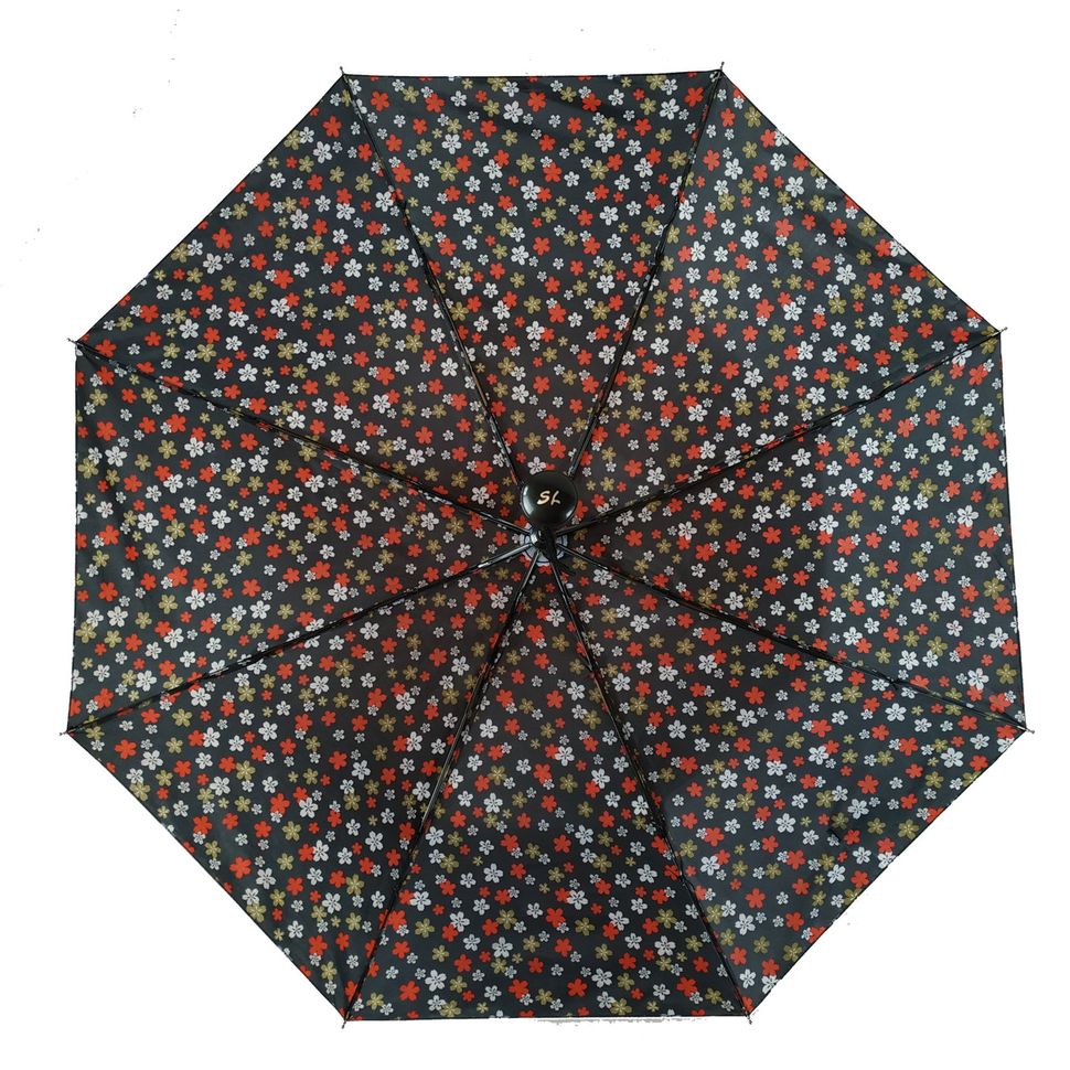 Жіноча парасоля напівавтомат Lima на 8 спиць з квітковим принтом, 310-11  310-11 фото | ANANASKO