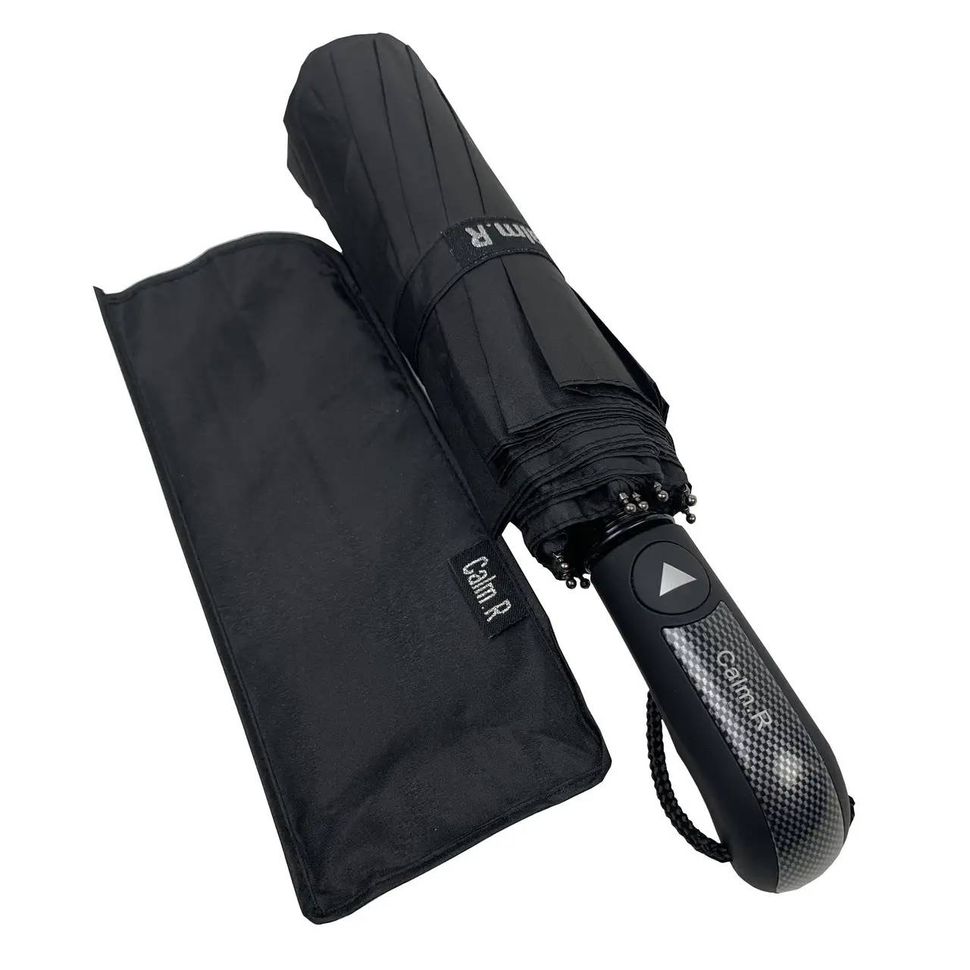 Зонт полуавтомат на 10 спиц черный Toprain Ig0345-1  Ig0345 фото | ANANASKO