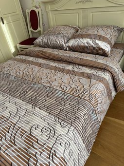 Комплект постельного белья двуспальный евро Фланель Байка Ananasko 954210 160 г/м² 954210(e) фото | ANANASKO