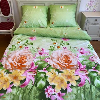 Комплект постельного белья двуспальный Бязь Полиэстер Ananasko 71016 85 г/м2 71016(2,0) фото | ANANASKO