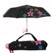 Женский зонт-полуавтомат с серебристым напылением, розовая ручка, 124-1 124-1 фото 2 | ANANASKO