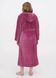 Халат жіночий махровий темно-рожевий 50 р Triko HB01 HB01(50) фото 2 | ANANASKO