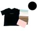 Женская футболка хлопковая черная 52-54 р Ananasko 5342-7