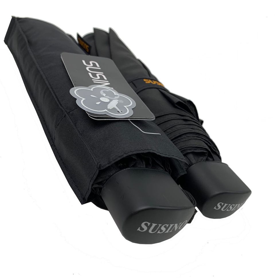 Облегченный механический мужской зонт SUSINO, черный, 3403В-1  3403В-1 фото | ANANASKO