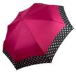 Зонтик полуавтомат на 8 спиц розовый в горох SL 07009-1