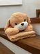 Дитячий плед 150х120 см з іграшкою Пудель бежевий Ananasko P295 P295 фото 1 | ANANASKO