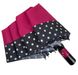 Зонтик полуавтомат на 8 спиц розовый в горох SL 07009-1 07009 фото 3 | ANANASKO