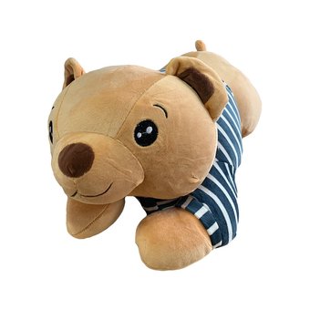 Дитячий плед 150х120 см з іграшкою медведик Ananasko P270