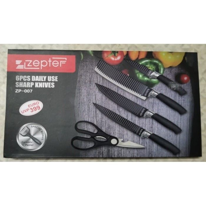 Набір кухонних ножів Zepter ZP-007  ZP007 фото | ANANASKO