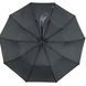 Мужской складной зонт-полуавтомат с ручкой полукрюк, черный, 524-1 524-1 фото 3 | ANANASKO