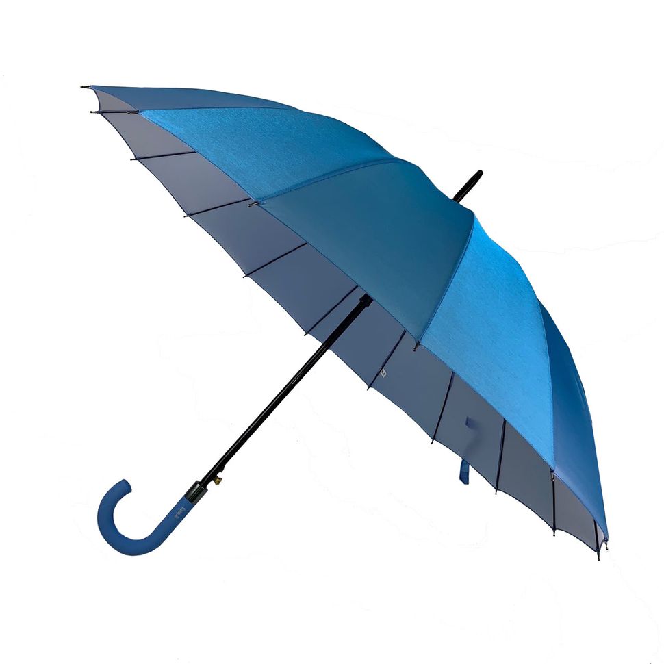 Женский зонтик-трость, полуавтомат от Calm Rain, голубой (хамелеон), 1002-6  1002-6 фото | ANANASKO