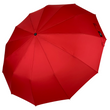 Жіноча однотонна парасоля-автомат від Flagman на 12 спиць, червоний, 140-6