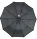 Мужской складной зонт-полуавтомат с прямой ручкой, черный, 526-1 526-1 фото 3 | ANANASKO