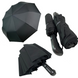 Мужской складной зонт-полуавтомат с прямой ручкой, черный, 526-1 526-1 фото 1 | ANANASKO