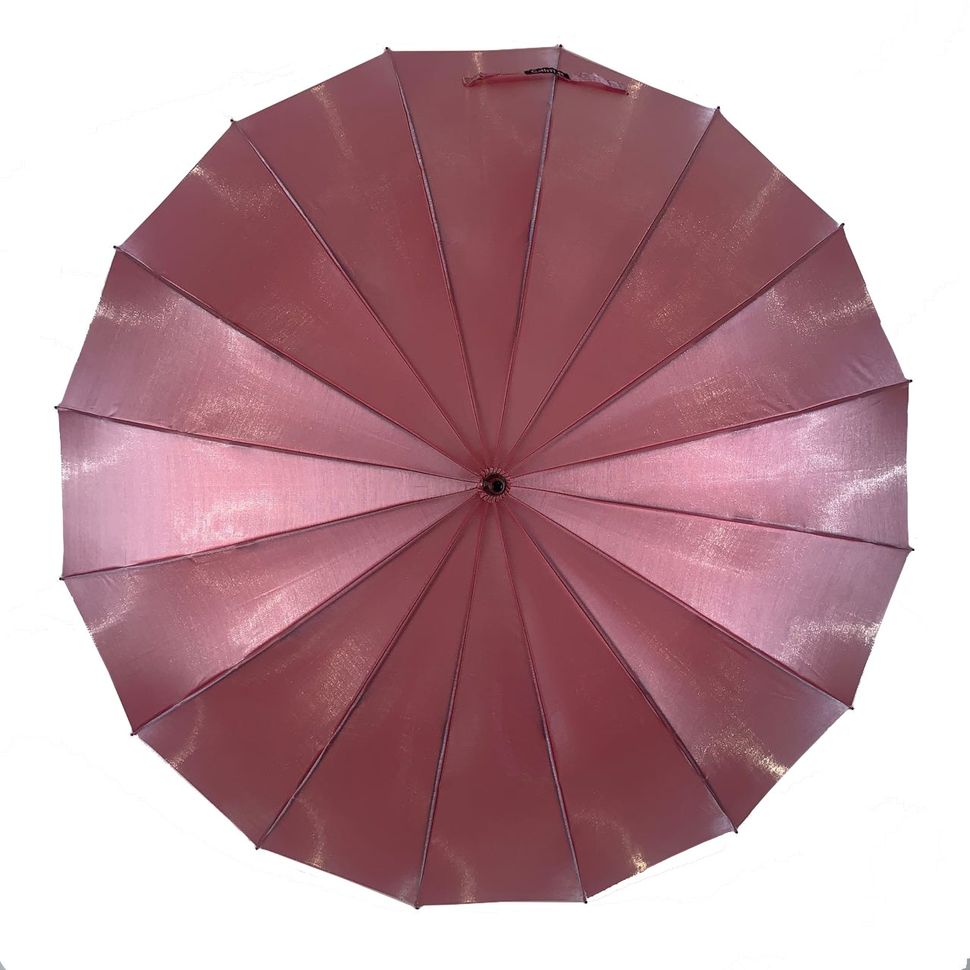 Жіноча парасоля-тростина, напівавтомат Calm Rain, рожевий, 1002-4  1002-4 фото | ANANASKO