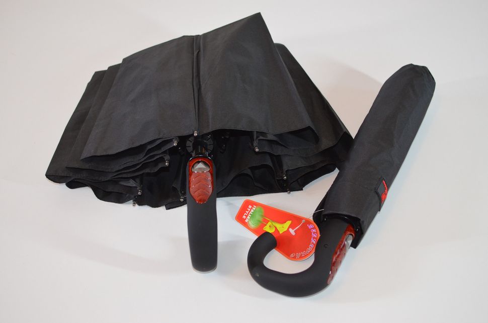 Мужской зонт-полуавтомат от 'Bellissimo', черный, 453BL  453BL фото | ANANASKO