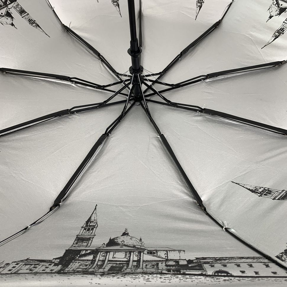 Женский зонт-полуавтомат от Flagman, серый, 713-1  713-1 фото | ANANASKO