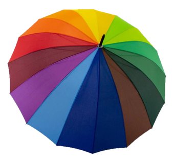Зонт-трость радуга от "Feeling Rain", унисекс, 5501-1