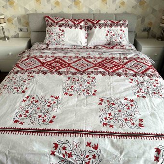 Комплект постельного белья полуторный Бязь Голд Ananasko 512320 140 ниток/см² 512320(1,5) фото | ANANASKO