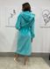 Халат жіночий плюшевий бірюзовий 42-46 р H15 Lakerta H15(42-46) фото 2 | ANANASKO