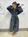 Халат жіночий плюшевий темно-сірий 54-58 р H2 Lakerta H2(54-58) фото 1 | ANANASKO