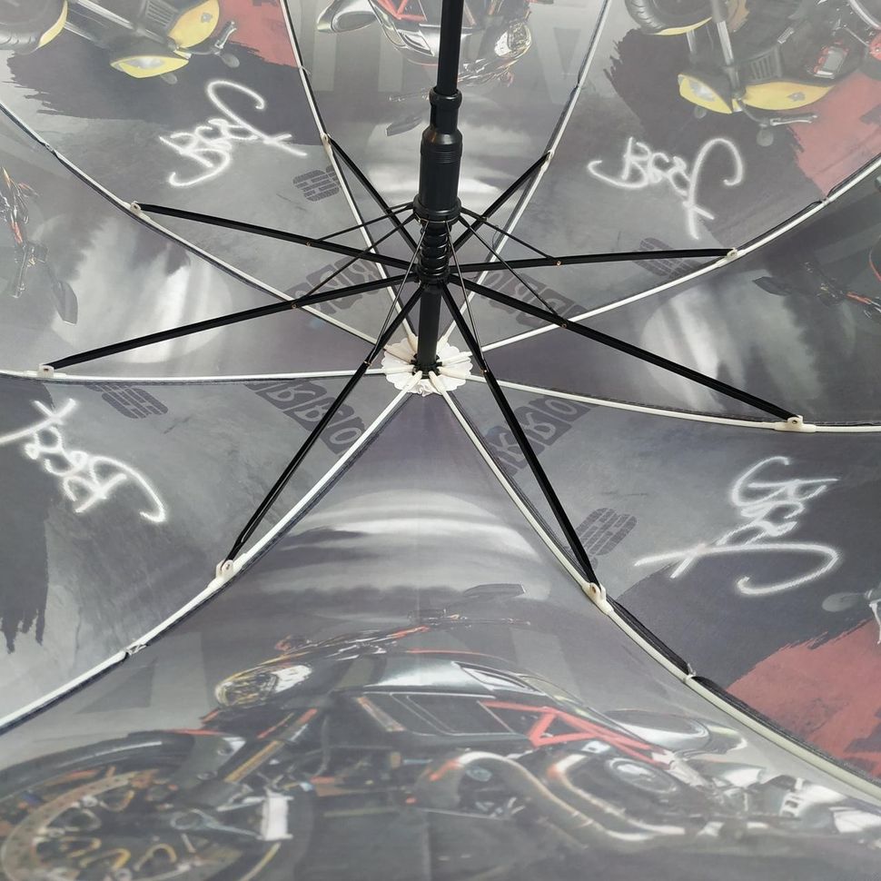Дитяча парасоля для хлопчиків Flagman, з яскравими малюнками машин і мотоциклів, 501-6  501-6 фото | ANANASKO