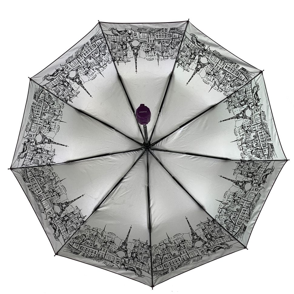 Жіноча парасоля-напівавтомат від Flagman, фіолетовий, 713-2  713-2 фото | ANANASKO