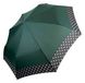 Зонт полуавтомат на 8 спиц зеленый в горох  SL 07009-6  07009 фото | ANANASKO