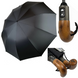 Президентська чоловіча парасолька-автомат Silver Rain, чорний, 200-1 200-1 фото 1 | ANANASKO