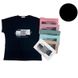Женская футболка хлопковая черная 56-60 р Ananasko 5530-7
