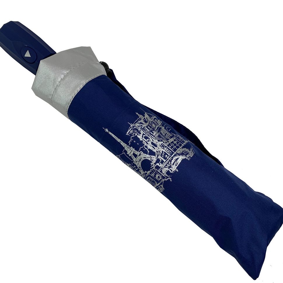 Жіноча парасоля-напівавтомат від Flagman, синій, 713-3  713-3 фото | ANANASKO