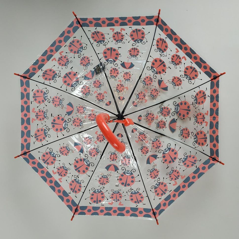 Дитяча парасолька-тростина "сонечко" від "Paolo Rosi", з червоною ручкою, 207-3  207-3 фото | ANANASKO