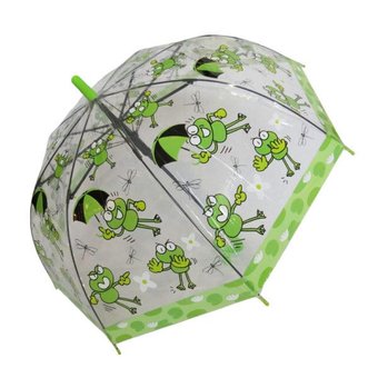 Детский зонтик-трость "Лягушки" от  "Paolo Rossi", с зеленой ручкой, 207-4