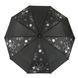 Женский зонт полуавтомат на 10 спиц, с изображением цветов, черный, 114-3 114-3 фото 2 | ANANASKO