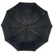 Мужской зонт-автомат Silver Rain / Серебряный дождь с ручкой полукрюк, черный, 300-1 300-1 фото 5 | ANANASKO