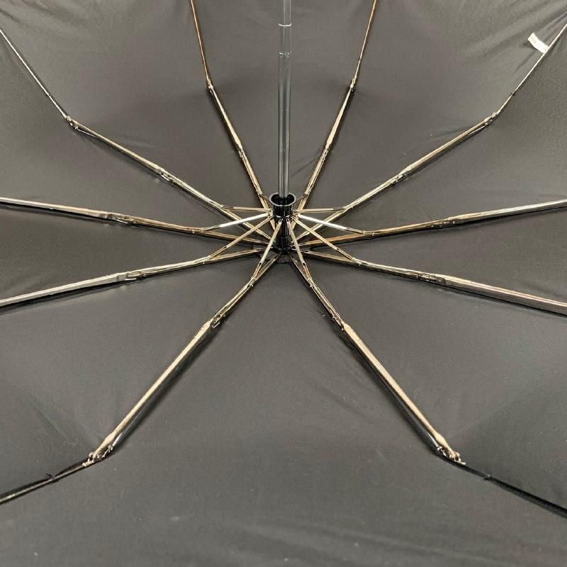 Мужской зонт-автомат Silver Rain / Серебряный дождь с прямой ручкой, черный, 400-1  400-1 фото | ANANASKO