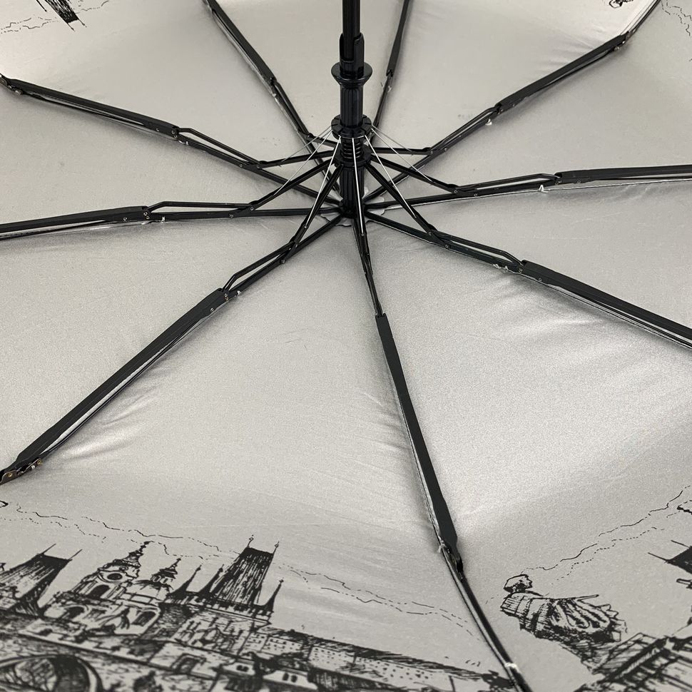 Жіноча парасоля-напівавтомат від Flagman, чорний, 713-4  713-4 фото | ANANASKO