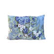 Подушка силіконова 40х60 Блакитна Квіти Ananasko SPOD11